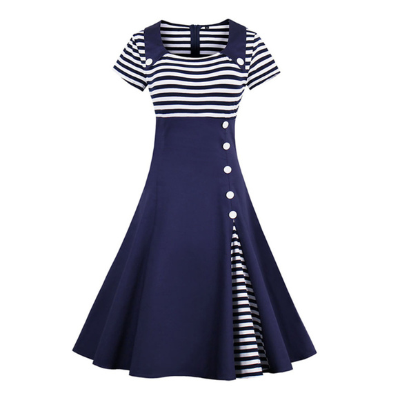 Glam Girl Fashion Dresses & Skirts - NWT Size L - High Waist Split Button Dress